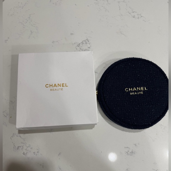 Chanel Beauté cosmetic pouch navy blue - Picture 4 of 5